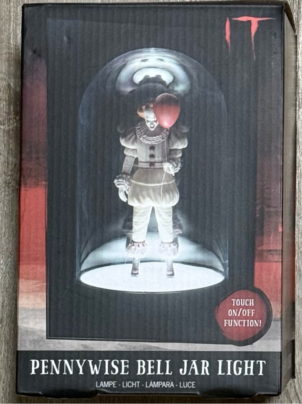 IT Pennywise Bell Jar Light Paladone Lamp Clown Halloween decor New